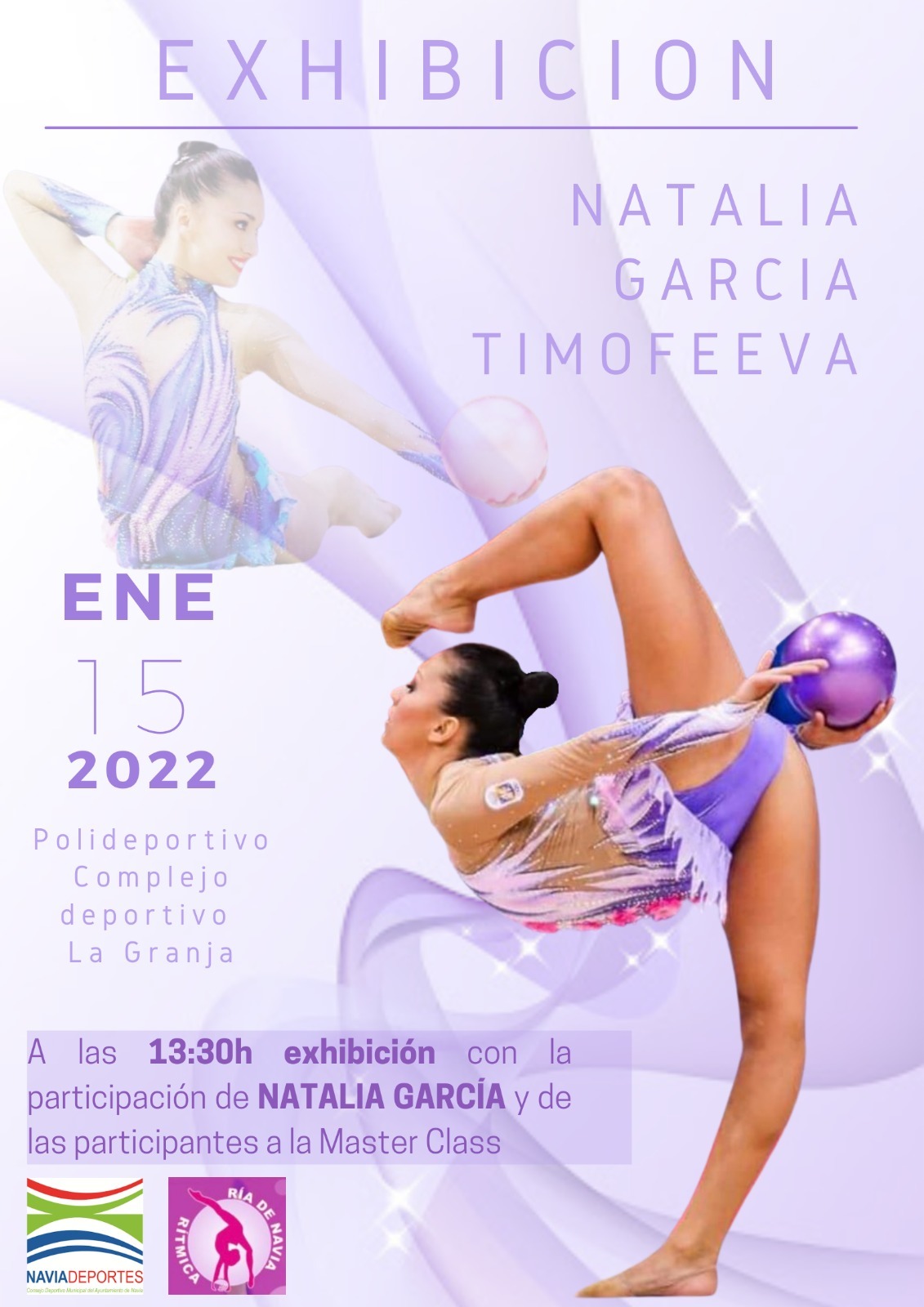 Exhibición de la Ex-Gimnasta Internacional Natalia Timofeeva el sábado en Navia