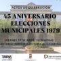 Tapia conmemora este viernes, el XLV Aniversario de las Elecciones Municipales